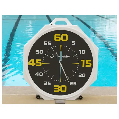 37" Black Face Portable Pace Clock With Battery 37" Black Face Portable Pace Clock With Battery