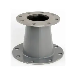 Fluidtrol Process Technologies RC6105S 10" X 5" Stainless Steel Commercial Concentric Reducer For Lt Duty Pump System Gray