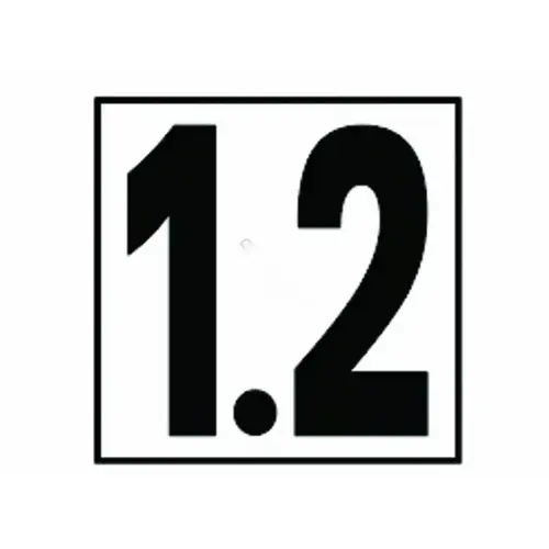 5in Non-skid Metric 1.2 Depth Marker 5in Non-skid Metric 1.2 Depth Marker