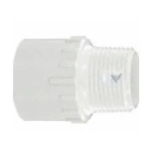 1.25" White Sch 40 Pvc Male Adapter Mipt X Slip 1.25" White Sch 40 Pvc Male Adapter Mipt X Slip
