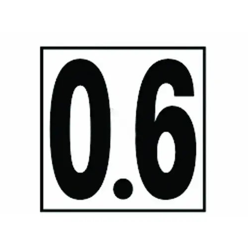 5in Non-skid Metric 0.6 Depth Marker 5in Non-skid Metric 0.6 Depth Marker