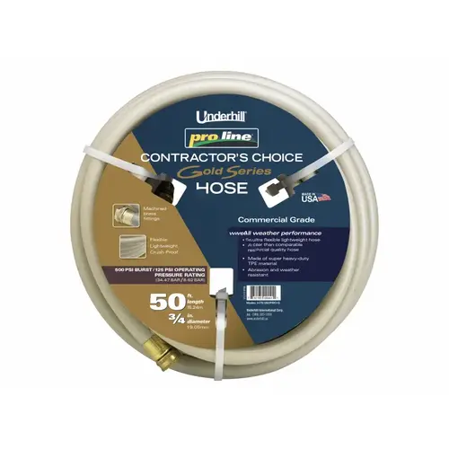 Underhill .75"x50' Proline Hose Gold Underhill .75"x50' Proline Hose Gold