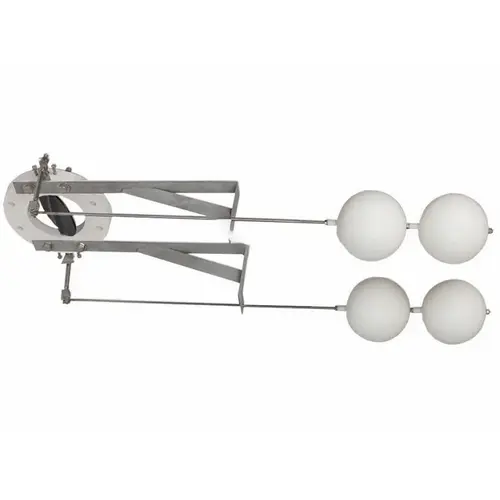 Float Mod Valve 6" Dbl W/wt Ball For Inline Cntrl White