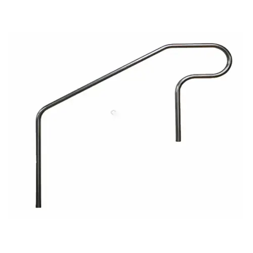 4' Stainless Steel Ada Extended 2 Bend Deck To Stair Handrail 4' Stainless Steel Ada Extended 2 Bend Deck To Stair Handrail
