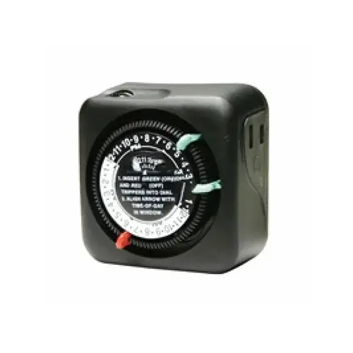 24-hour Outdoor Mechanical Plug-in Timer