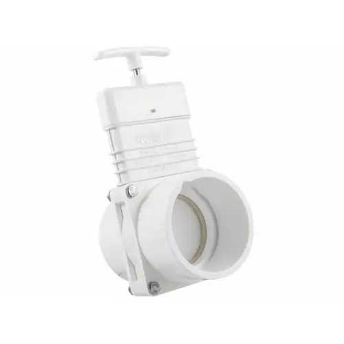 3" Pvc Gate Valve Ss White
