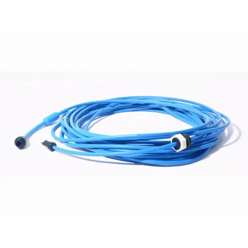 60' 2-wire Blue Diagnostic Cable With Diy End No Swivel
