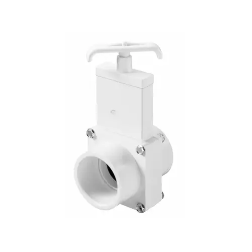 2" Three Piece Valve Slip X Slip White