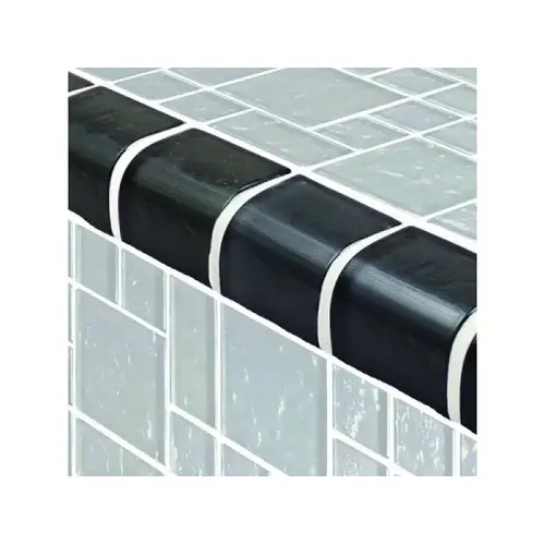 1" X 2" Galaxy Glass Tile Blends Trim Graphite