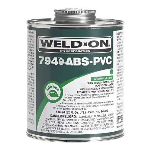 794 Green Abs-pvc Transition Solvent Cement .5 Pt 794 Green Abs-pvc Transition Solvent Cement .5 Pt