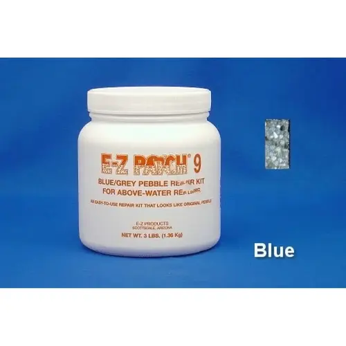 3 Lb E-z Patch 9 Pebble Plaster Repair Blue 3 Lb E-z Patch 9 Pebble Plaster Repair Blue