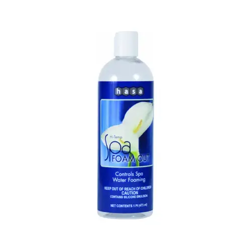 1 Pt Bottle Hi-temp Spa Foam Out White