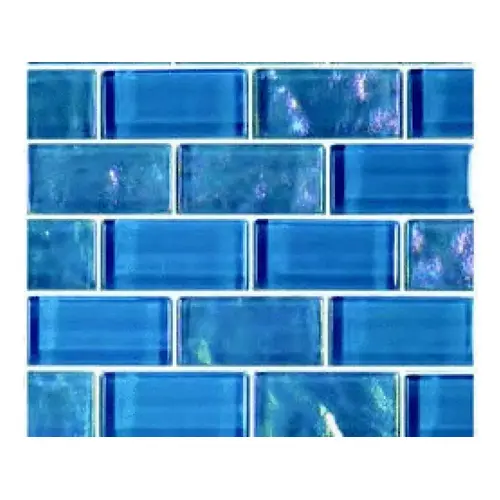 1" X 2" Twilight Glass Tile Blends Azure Blue 1" X 2" Twilight Glass Tile Blends Azure Blue