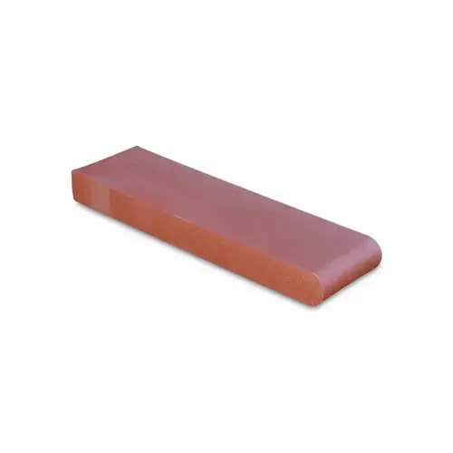 3-5/8" X 1-1/4" X 12-1/2" Red Flashed Retrofit Bullnose Coping