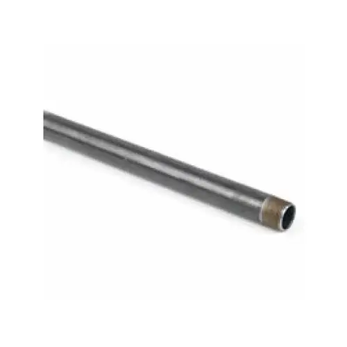 .75"x24" Blk Iron Nipple