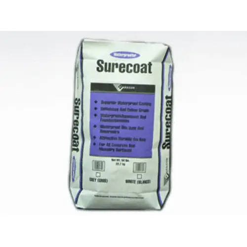 White Surecoat Waterproofing Cement Coating 50lb Bag