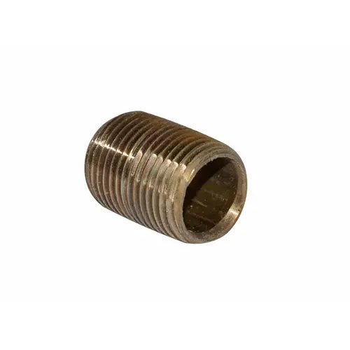 .5" X Close Nipple Brass