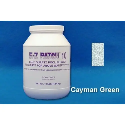 10 Lb E-z Patch 10 Quartz Plaster Repair Cayman Green 10 Lb E-z Patch 10 Quartz Plaster Repair Cayman Green