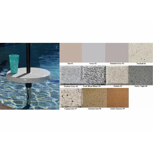 Gry 16" Beverage Tbl Pole Adapt Gry 16" Beverage Tbl Pole Adapt