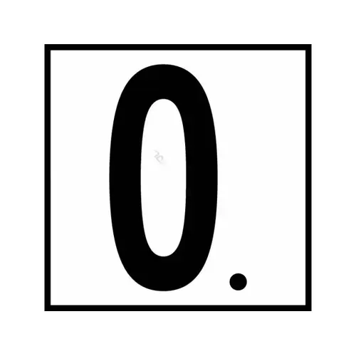 6x6 5" 0. W/ Decimal Smooth Bw Depth Marker 6x6 5" 0. W/ Decimal Smooth Bw Depth Marker