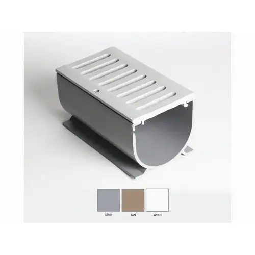 10' White 4" Water Hog Deck Drain 10' White 4" Water Hog Deck Drain