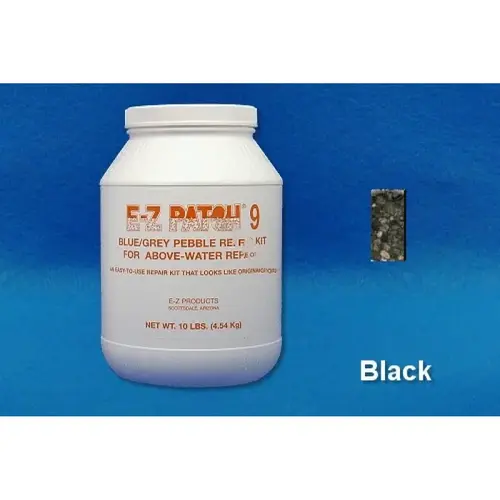 10 Lb E-z Patch 9 Pebble Plaster Repair Black 10 Lb E-z Patch 9 Pebble Plaster Repair Black