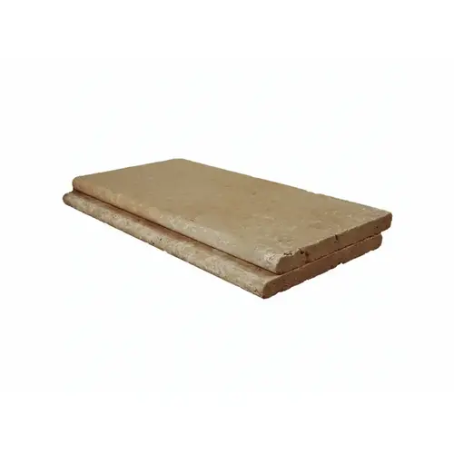 12" 24" X 2" Walnut Tumbled Pool Coping 12" 24" X 2" Walnut Tumbled Pool Coping