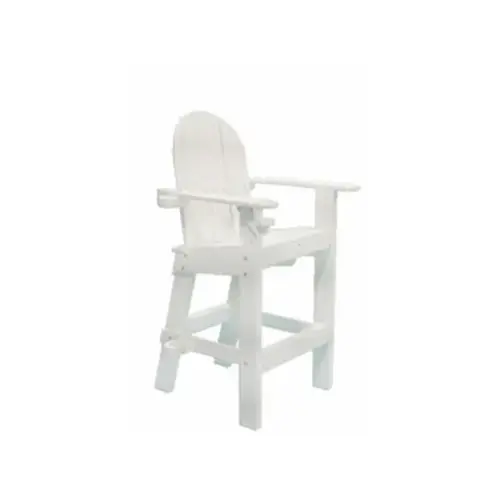 White Lifeguard Chair Seat Height 30"