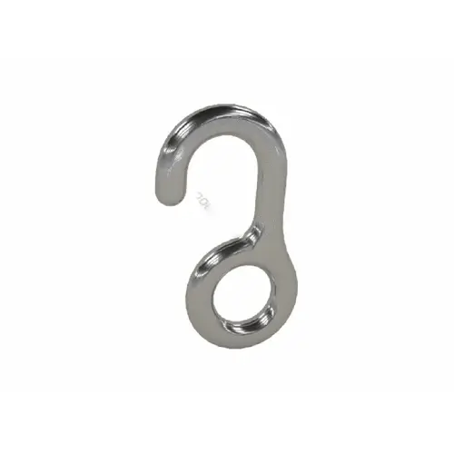 .25"-.5" S-hook Cpb Rope Hook Chrome Plated