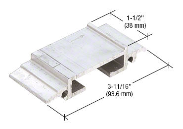 CRL-U.S. Aluminum AP764 Shear Block with Screws Mill - pack of 20