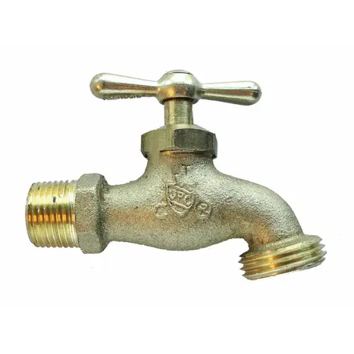 Brass Steel Hose Bibb .5" MIP / SWT, Color: Silver, Size: .5", Pressure Rate: 125 psi Brass Steel Hose Bibb .5" MIP / SWT, Color: Silver, Size: .5", Pressure Rate: 125 psi