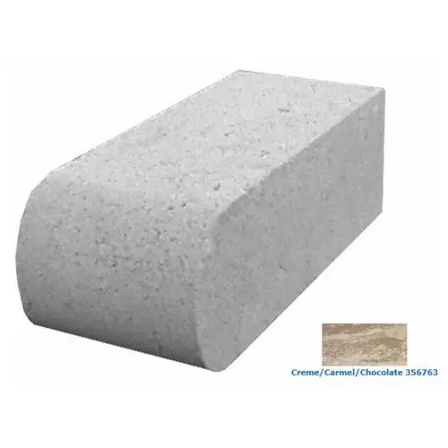 Creme Pecan Choc Traditional Bullnose Coping Creme Pecan Choc Traditional Bullnose Coping