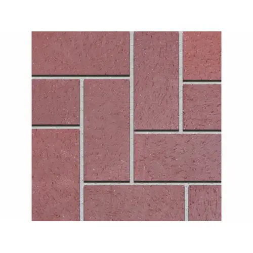 8 x 4"  Solid Paver; Burgundy, 8 x 4 Inch, 2-1/4 Inch Thick, 510/Pallet, 4.5/sq-ft