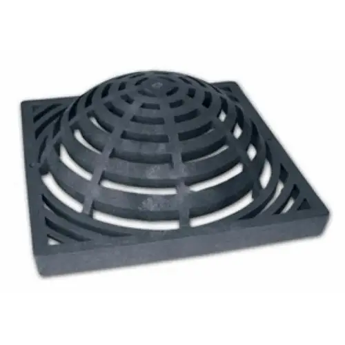 18" Black Plastic Square Atrium Catch Basin Drain Grate 18" Black Plastic Square Atrium Catch Basin Drain Grate