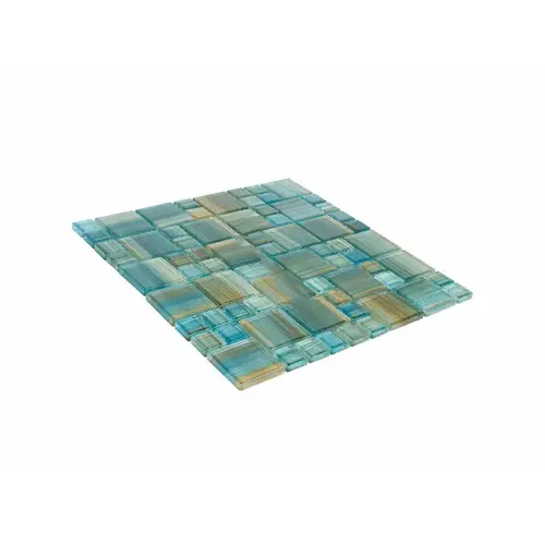 12" X 12" Brushed Tile Aquamarine Brush 12" X 12" Brushed Tile Aquamarine Brush