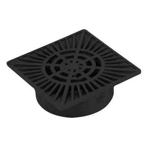 Nds 9" Sq Grate Black / Fits 6" Nds 9" Sq Grate Black / Fits 6"