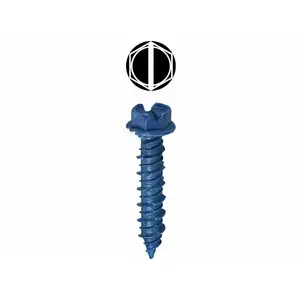 LH Dottie Company 14H234 100/bx .25"x2.75" Slot Hex Head Concrete Anchor Screw
