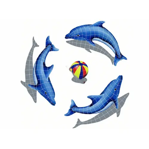 Dolphin Grp Shadow 67x67 With Multi Color Ball Dolphin Grp Shadow 67x67 With Multi Color Ball