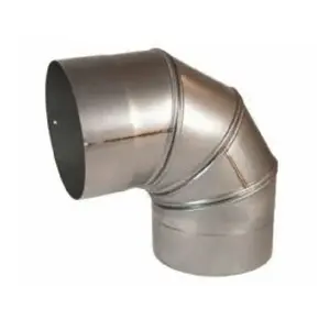 Z-Flex 2SVEE0690 6" Ss Single Wall 90 degree Elbow