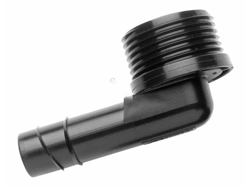 Hunter .75 Male Thread X Insert Spiral Barb Elbow HSBE075