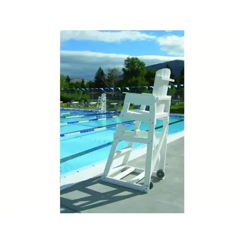 48" Mendota Moveable Lifeguard Chair White 48" Mendota Moveable Lifeguard Chair White