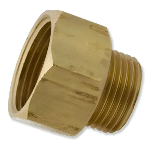 1" Female Hose To 3/4" Male Hose Brass Adapter