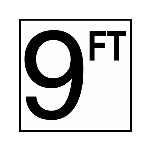 8x8 9ft Non-skid Bw Depth Marker