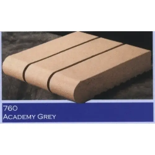 Aca Gry Brick 1-5/8"x3-5/8"x11-5/8" Coping Academy Gray