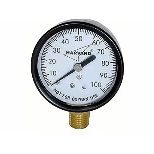 2" Plastic Pressure Gauge With .25" Bottom Mount Mip Connection 0-60 Psi 2" Plastic Pressure Gauge With .25" Bottom Mount Mip Connection 0-60 Psi