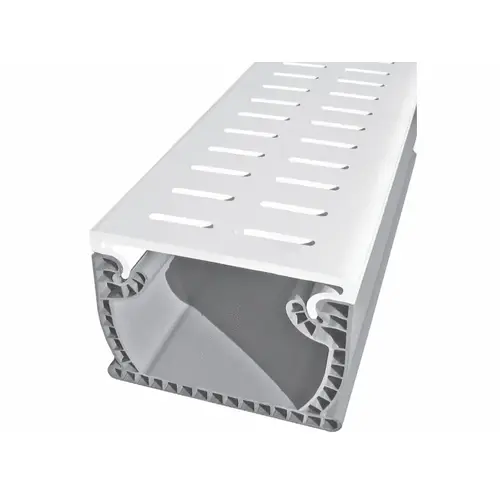 10' Flowmaster Commercial Deck Drain Top Cap White 4 Per Case