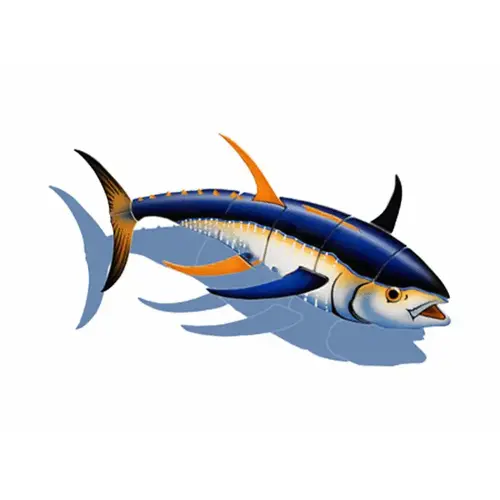 Down Yellow Tuna 18"x12" W/ Sh Down Yellow Tuna 18"x12" W/ Sh
