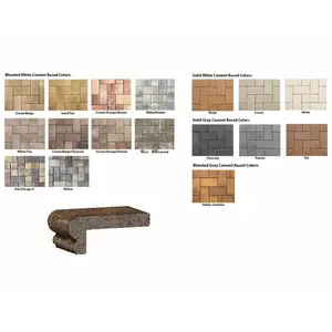 FLAGSTONE PAVERS LLC 34235171200 White/pewter Remodel Coping With 2.75" Overhang