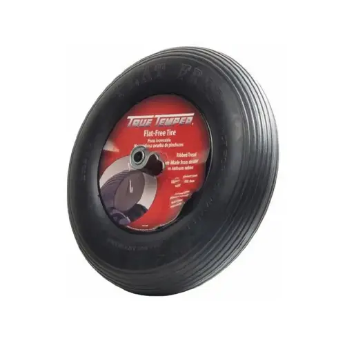 Wheelbarrow Tire, Polyurethane Tire, 8 in Dia Hub Wheelbarrow Tire, Polyurethane Tire, 8 in Dia Hub