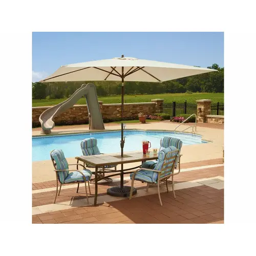 6.5'x10' Adriatic Umbrella W/ Champagne Canopy 6.5'x10' Adriatic Umbrella W/ Champagne Canopy